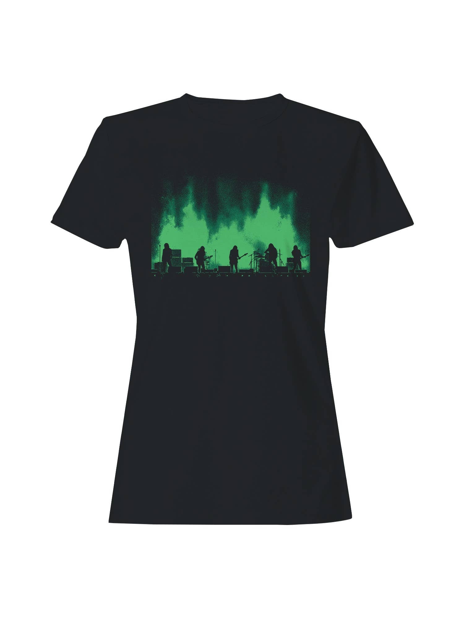 Electric Rock Concert Silhouette Women's T-Shirt