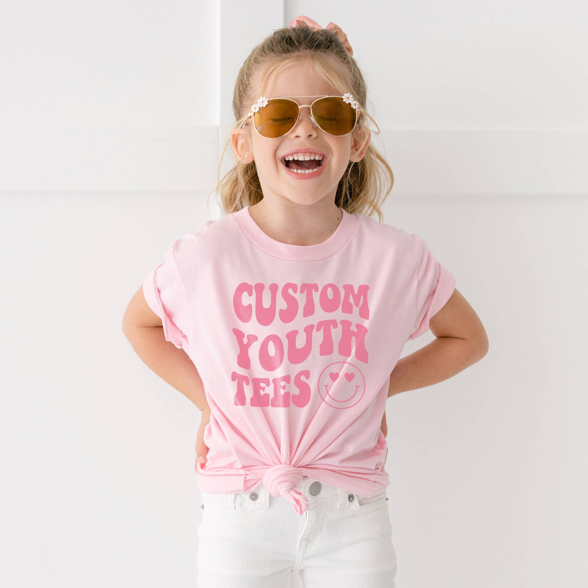 Custom Cotton Youth Tees with Your Name Location or Logo