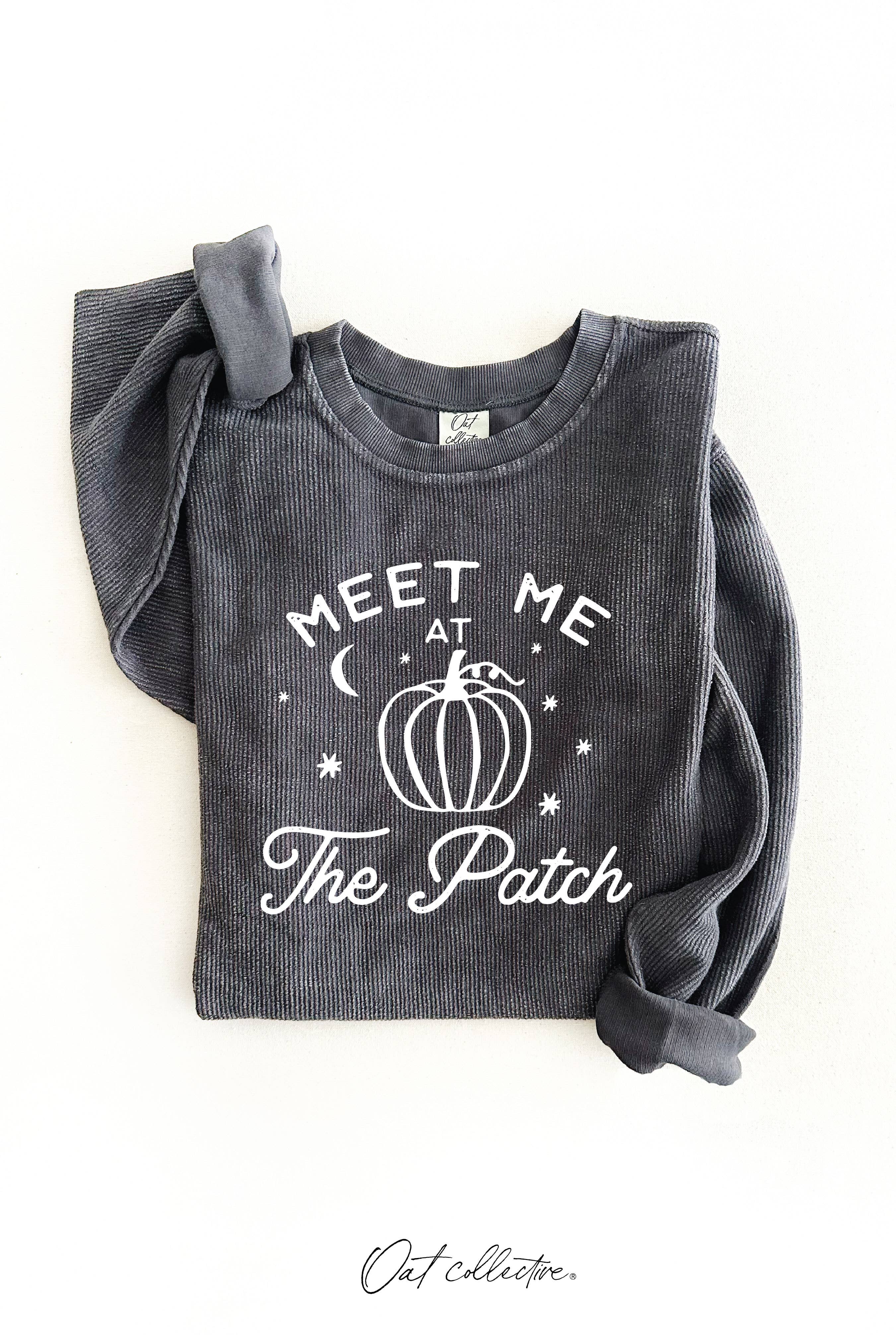 Meet Me At the Patch Thermal Vintage Pullover