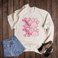 Valentine Xoxo Dog Bone and Paw Sweatshirt
