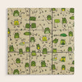 Funny Frogs Wood Wall Art Gallery Image 1