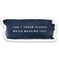 Can't Throw Stones Sticker | Christian Sticker Gift