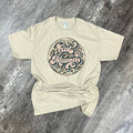 Cat Mama Leopard Print On Sand Tee