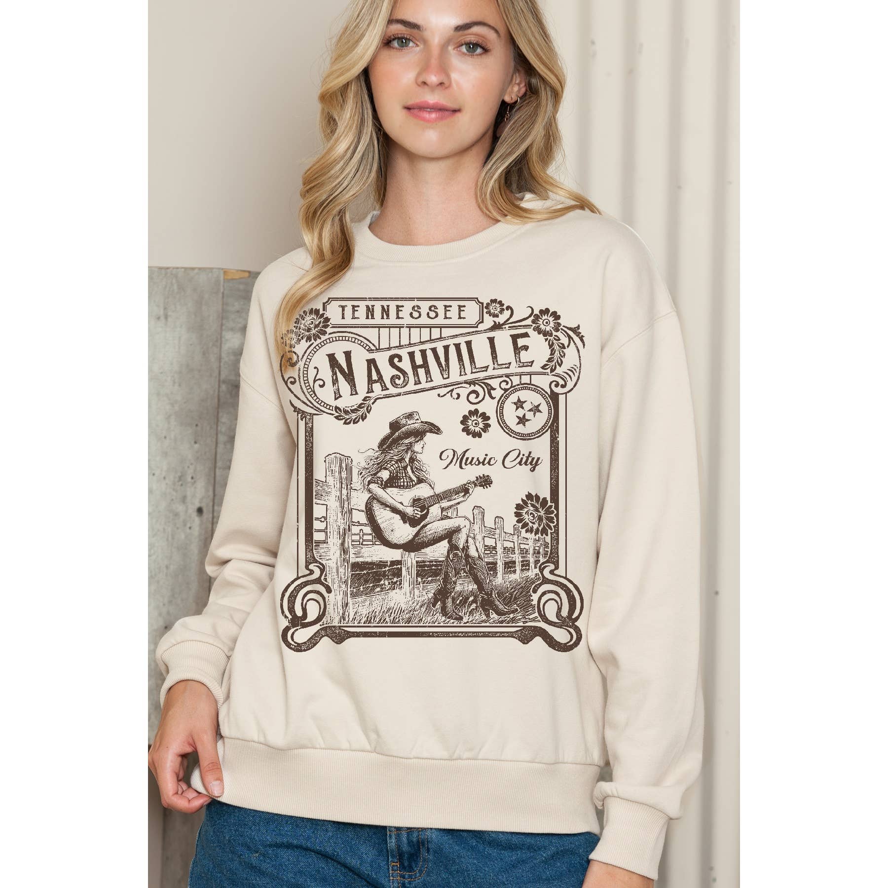 Tennessee Nashville - Crewneck Sweatshirt