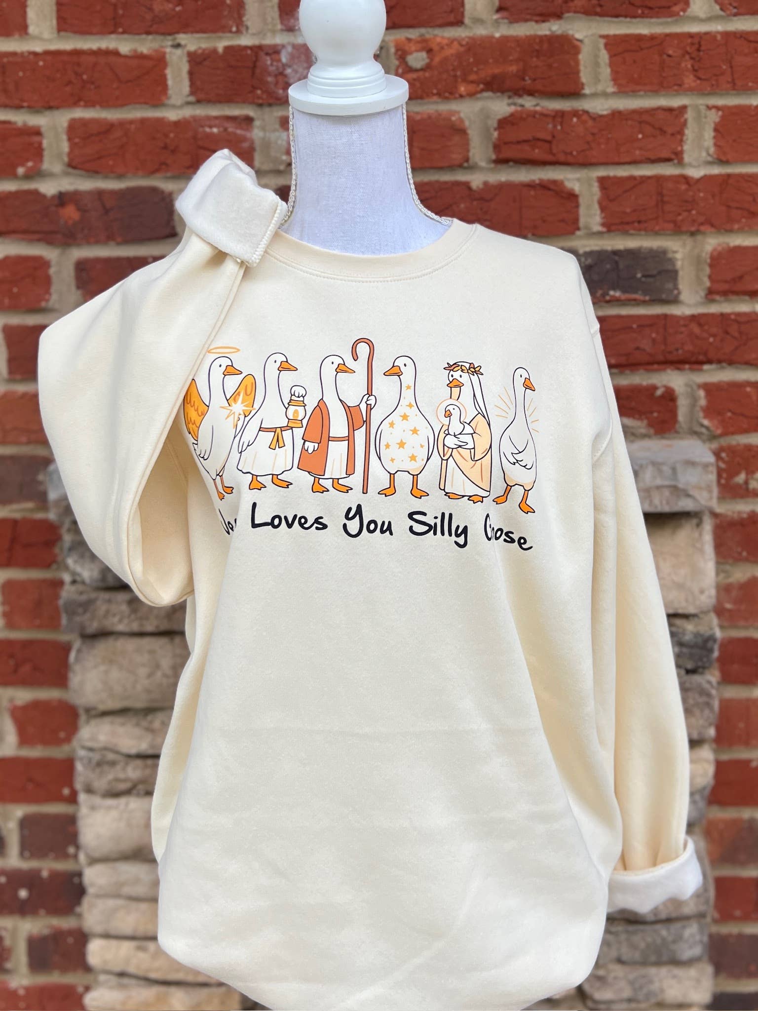 Jesus Loves You Silly Goose On Lat Cream