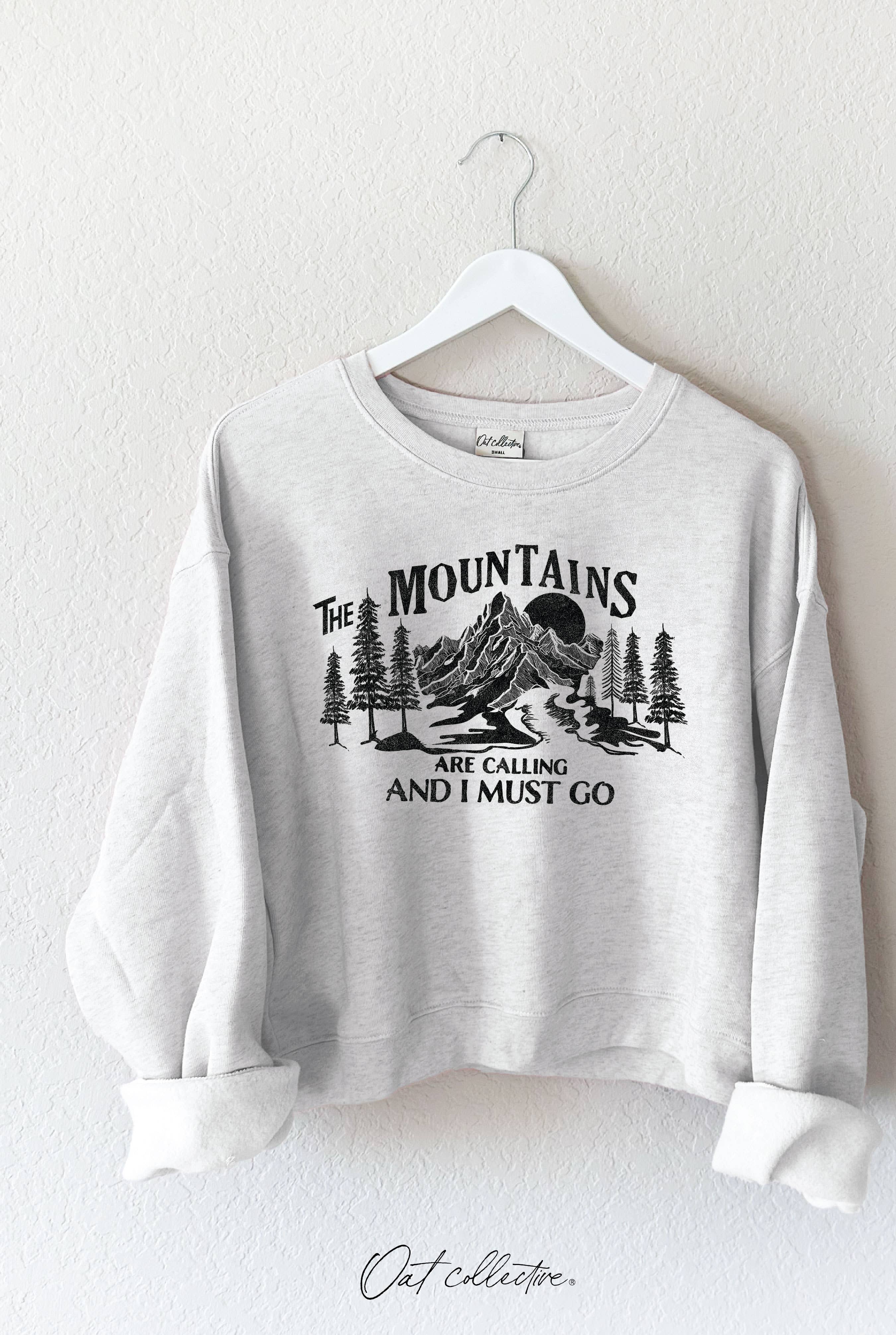 The Mountains Are Calling Mid Graphic Sweatshirt