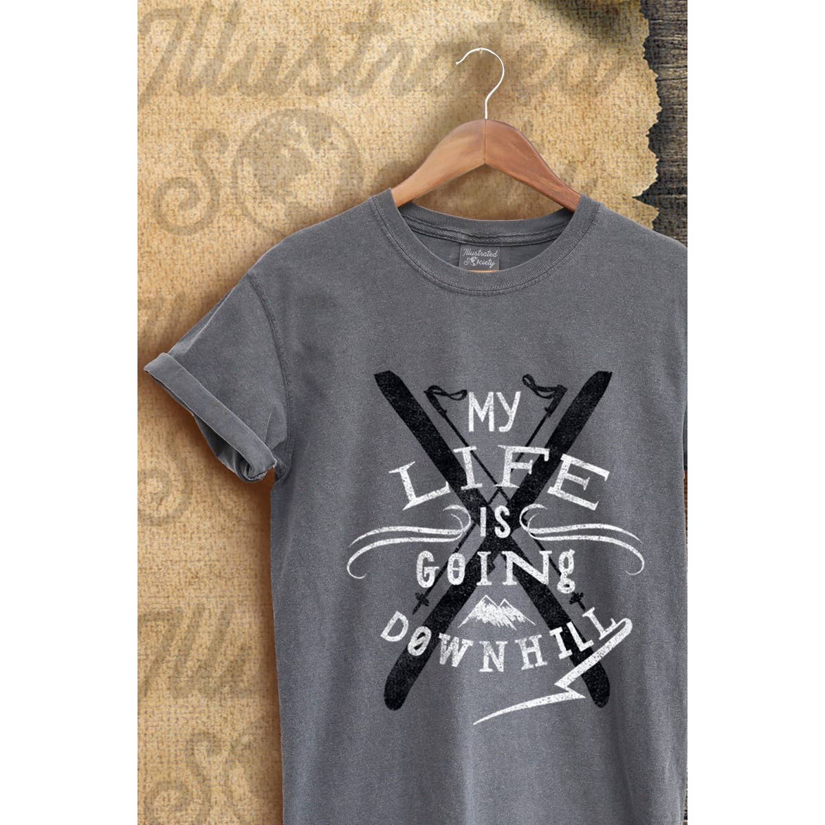 My Life Is Going Down Hill Vintage Graphic Tee