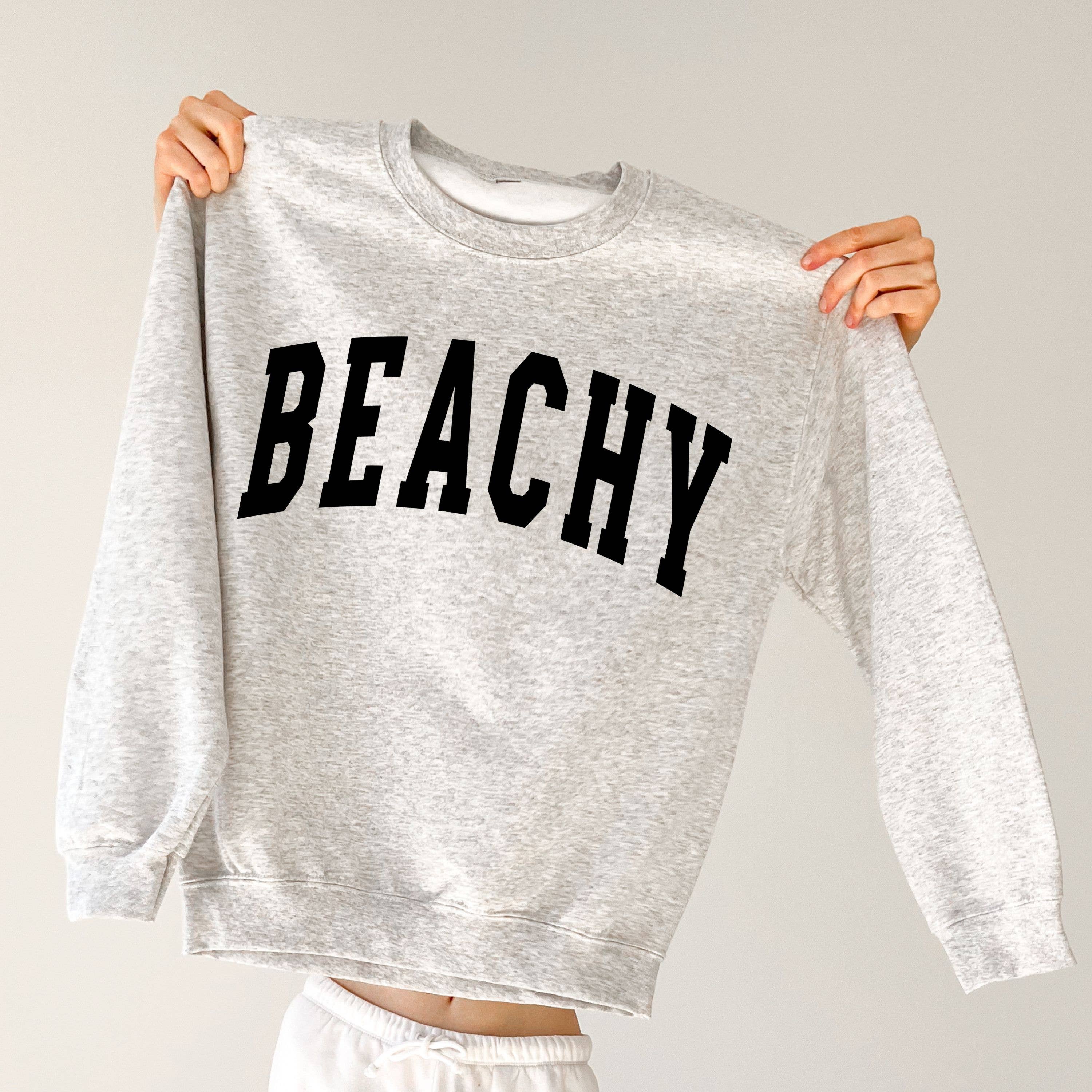Beachy Sweatshirt, Graphic Sweatshirt, Coastal Apparel