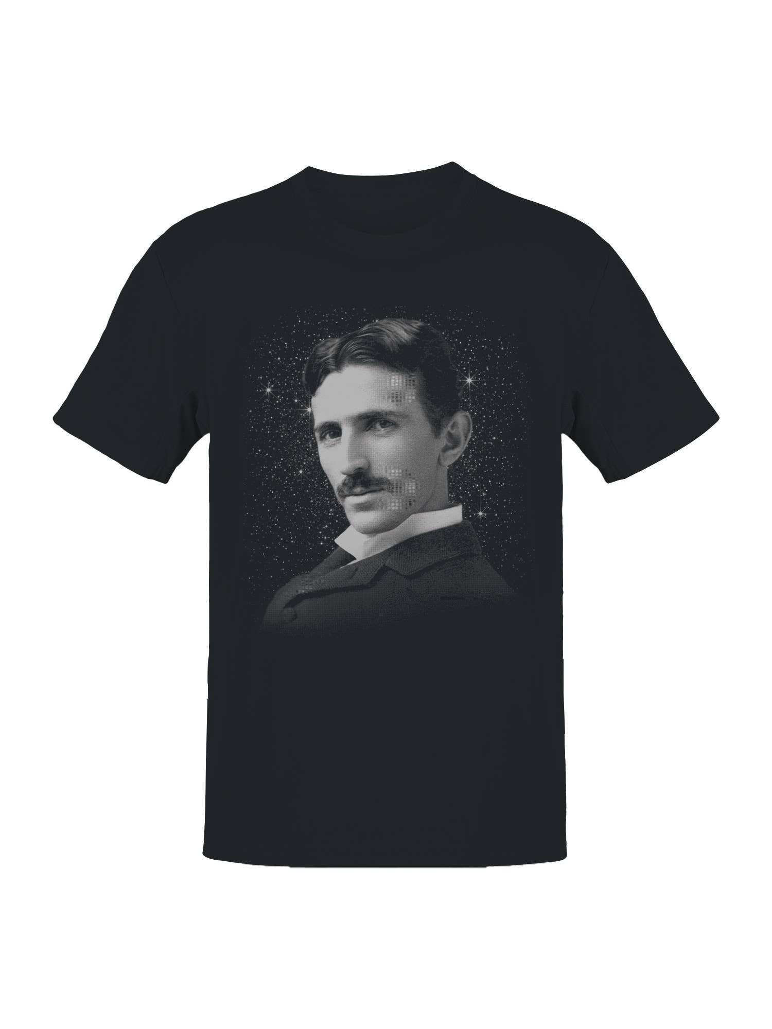 Visionary Inventor Cosmic Portrait Men's T-Shirt