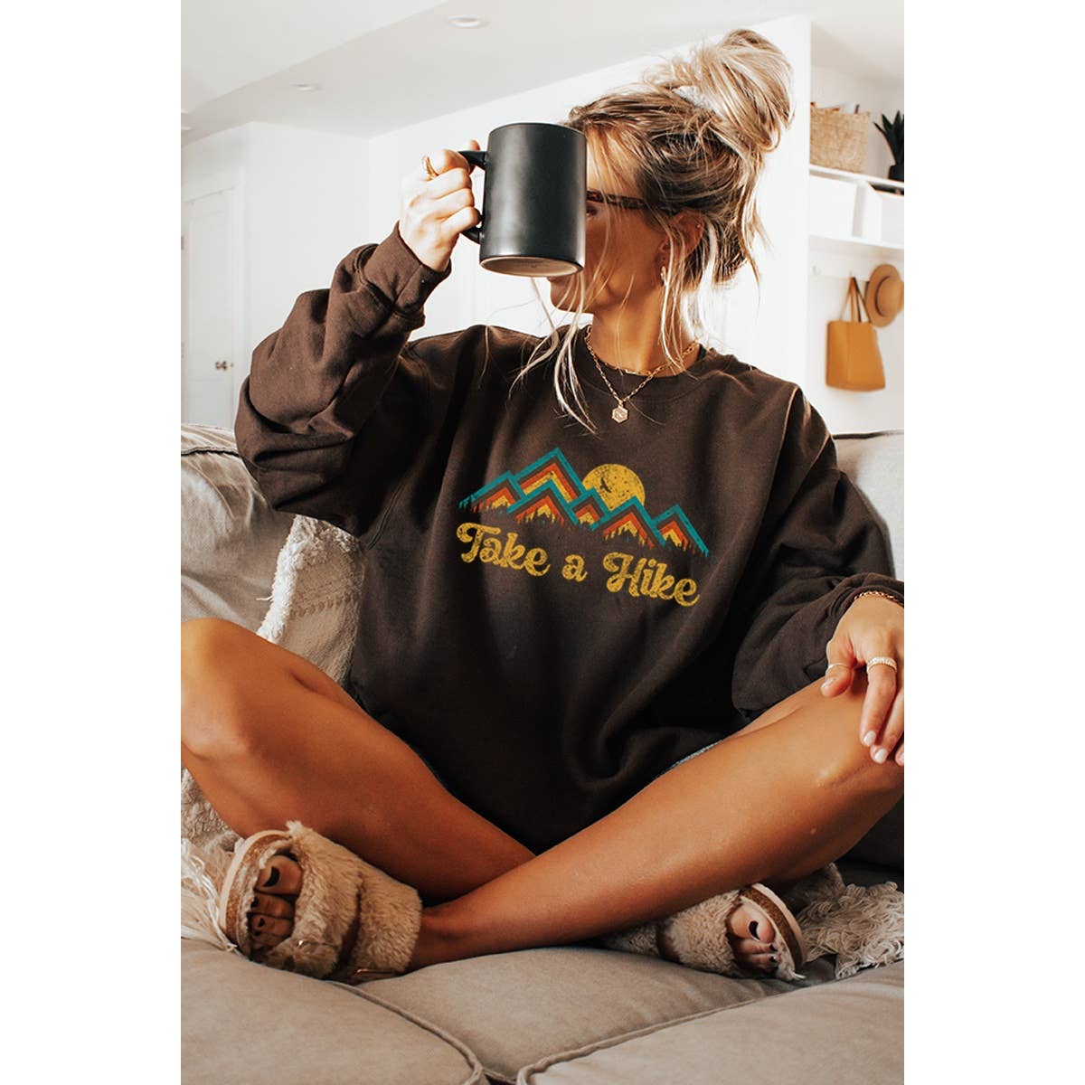 Take A Hike  Vintage  Graphic Sweatshirts