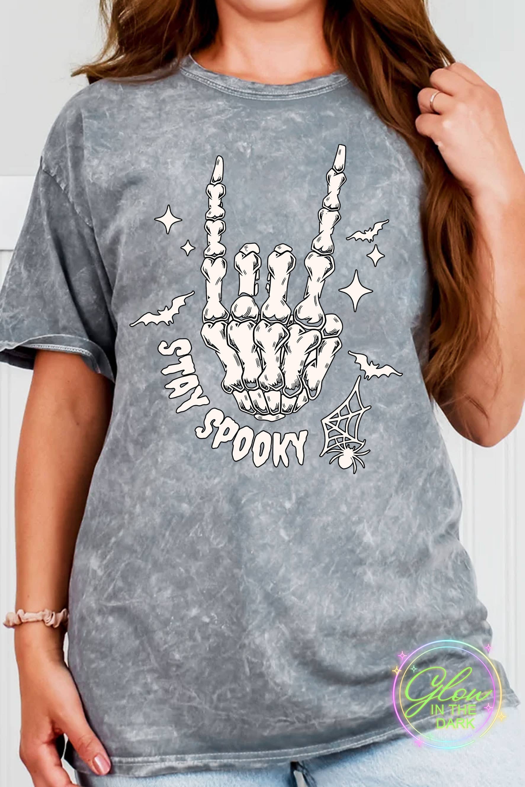 Stay Spooky Glow in the Dark Mineral Graphic Tshirts