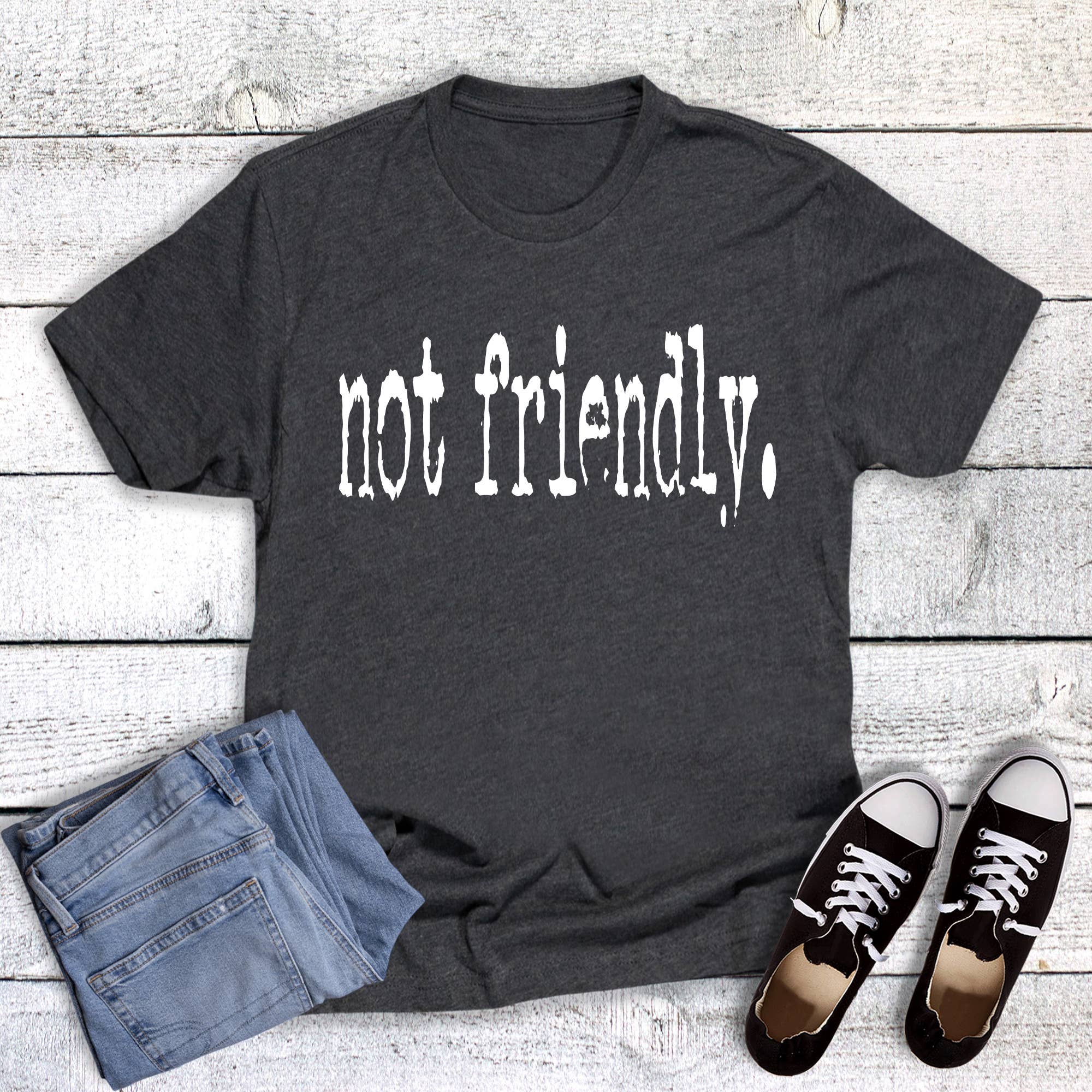 Funny Not Friendly Graphic Tee