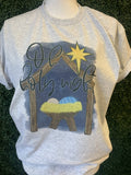 Oh Holy Night On Ash Gray Tee