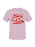 Boba Is My Valentine Design Men's T-Shirt