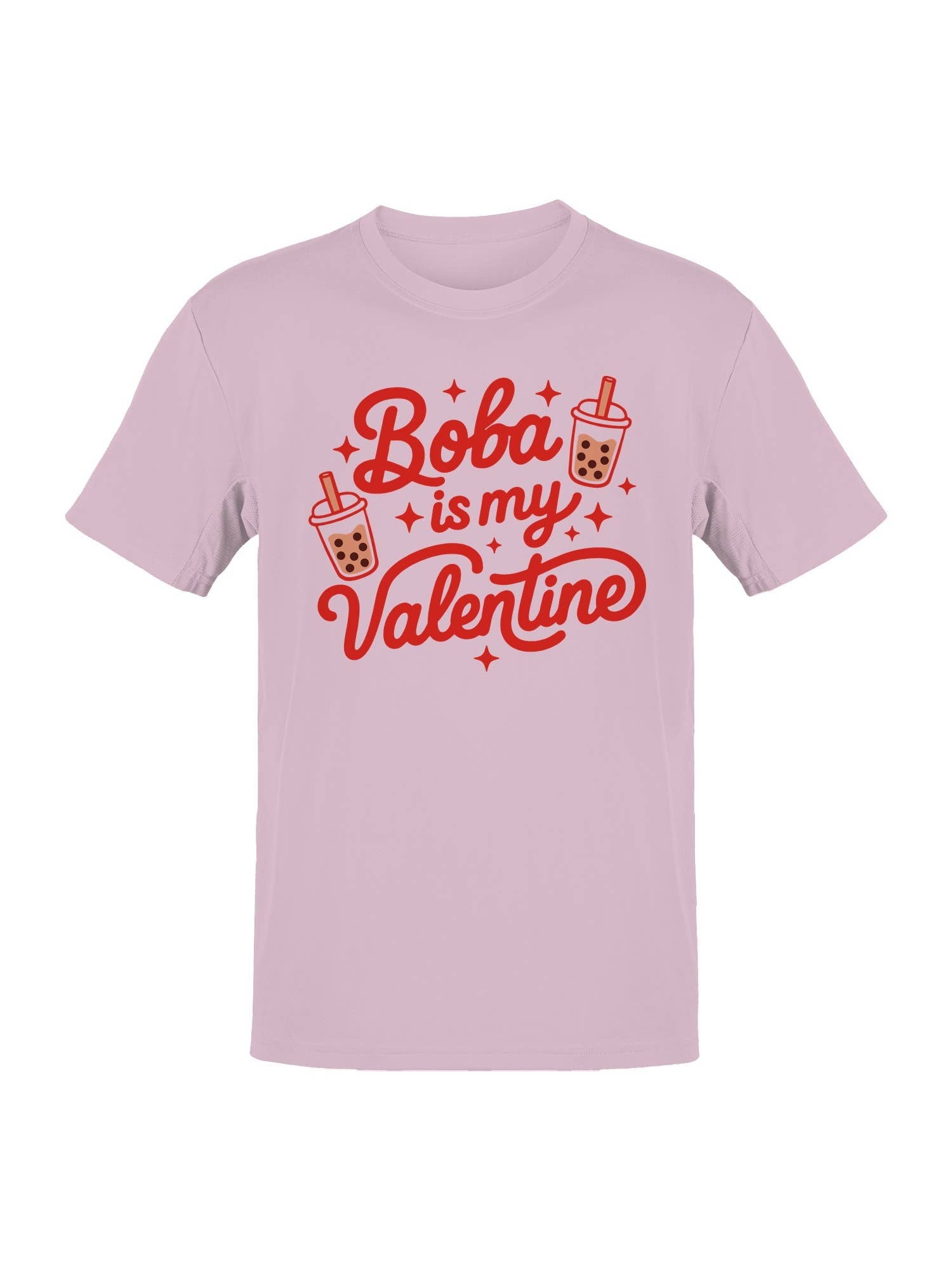 Boba Is My Valentine Design Men's T-Shirt
