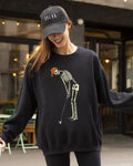 Golf Player, Skeleton,  Spooky, Halloween Sweatshirt