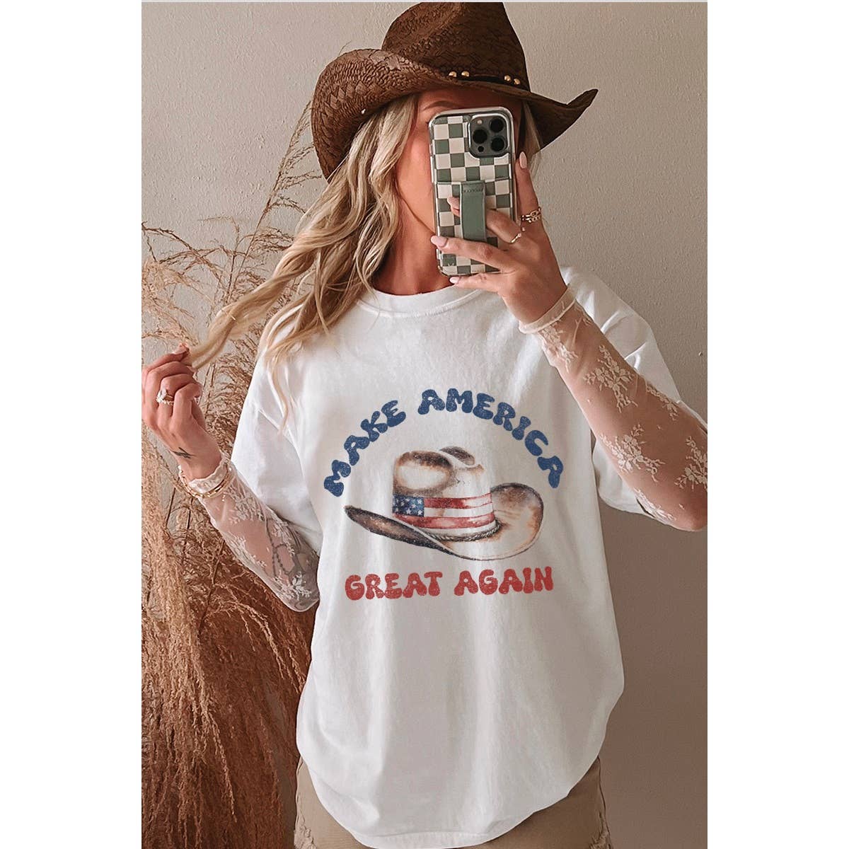 Make America Great Again Graphic Oversized Tee