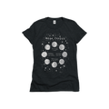 Moon Phases Graphic Tee - Charcoal - 24pk