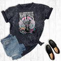 Western Nashville Music City Guitar Mineral Wash Graphic Tee