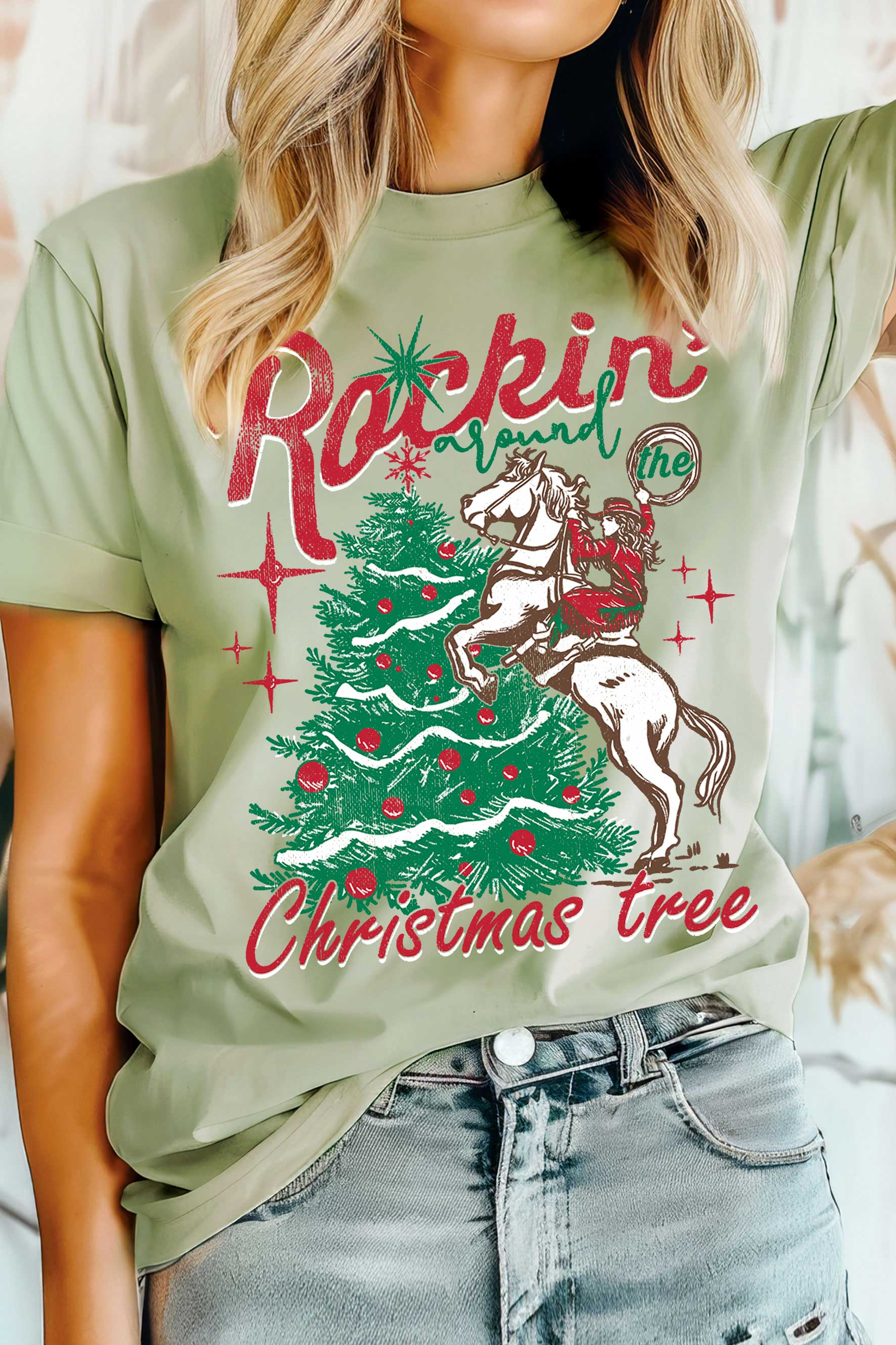 Rockin’ Around the Christmas Tree Graphic Tshirts