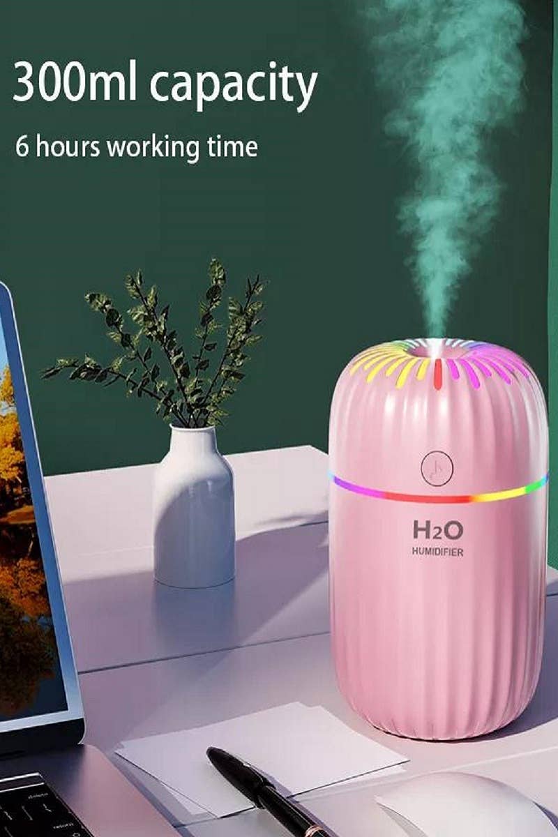 .1215 Colorful Led Portable Mini Humidifier Essential Diffuser	 Si