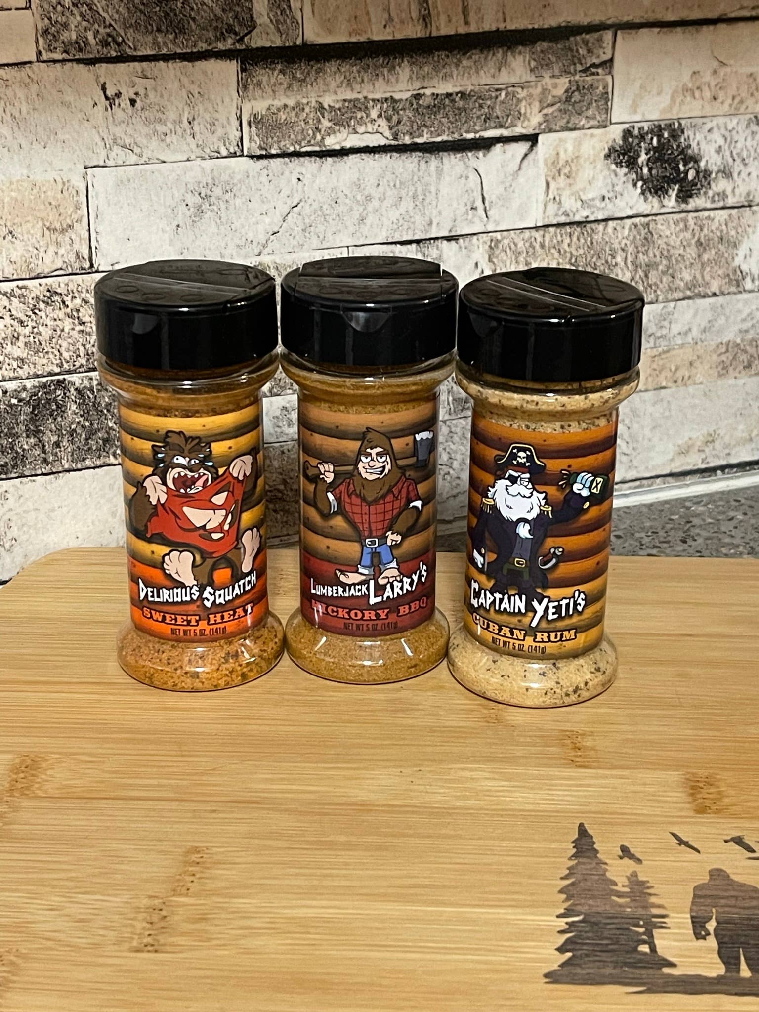 Squatchin' Country 3-piece Set of Gourmet Seasoning