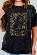 Leopard Cowboy Mineral Graphic Tshirts