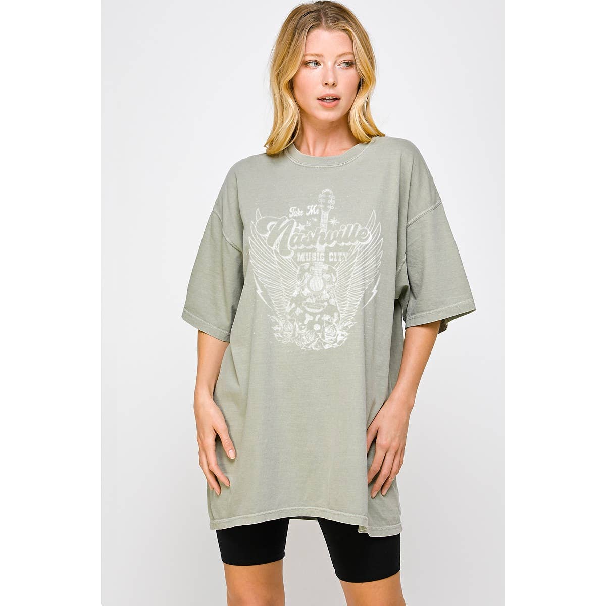 Take Me To Nashville  Vintage Oversized Tee