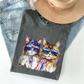 Patriotic Cats, Hippie, Funny, Patriotic, 4th of July Tshirt