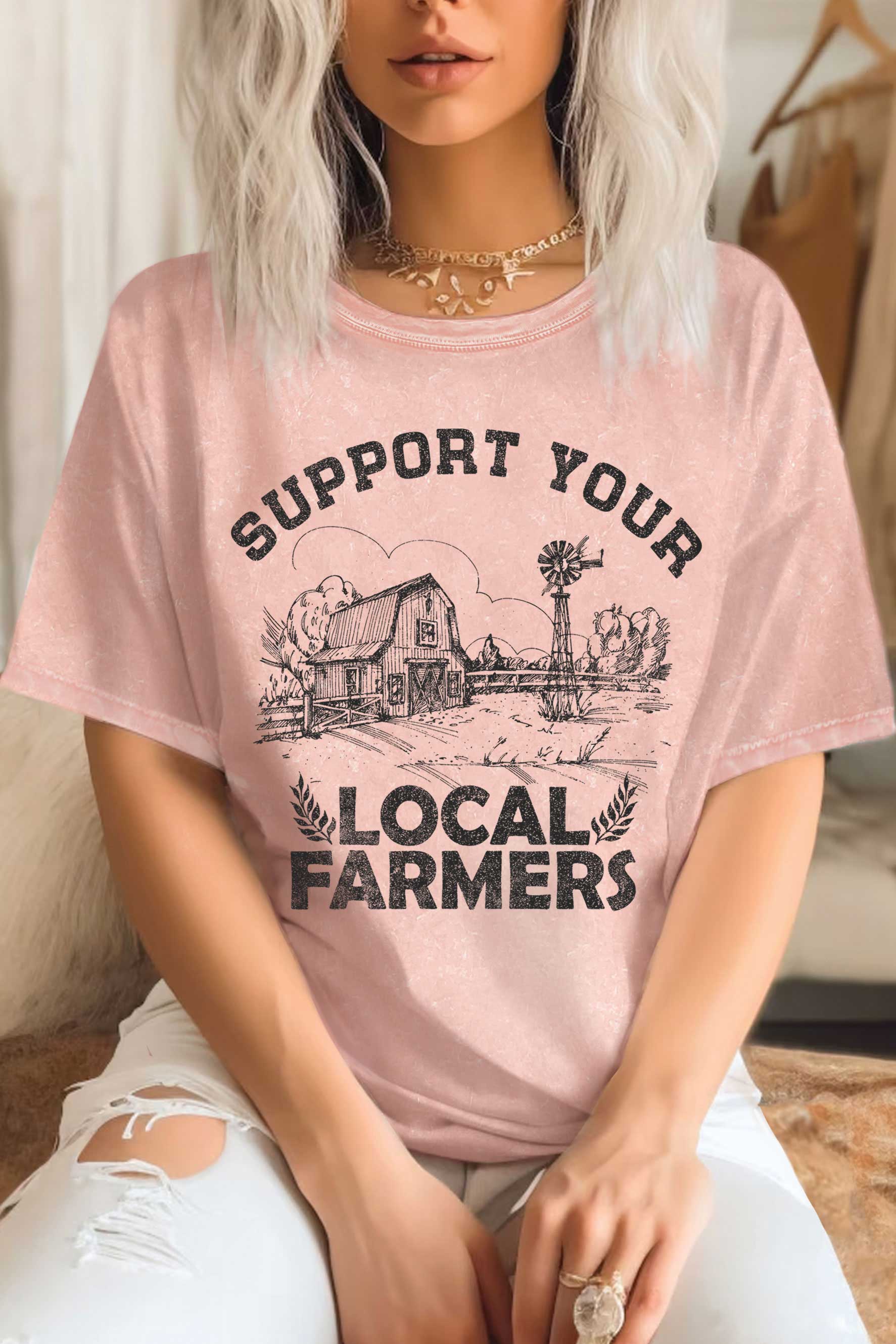 Support Your Local Famers Mineral Graphic Tshirts