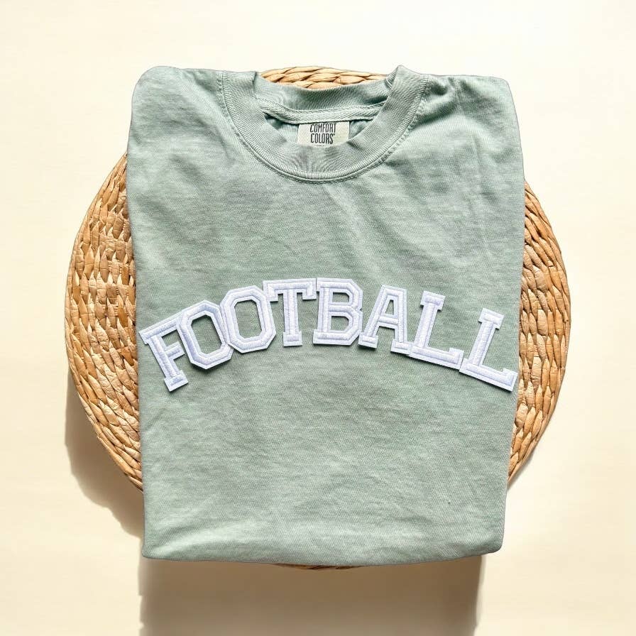 Comfort  Colors Football Shirt, Football Season Tee