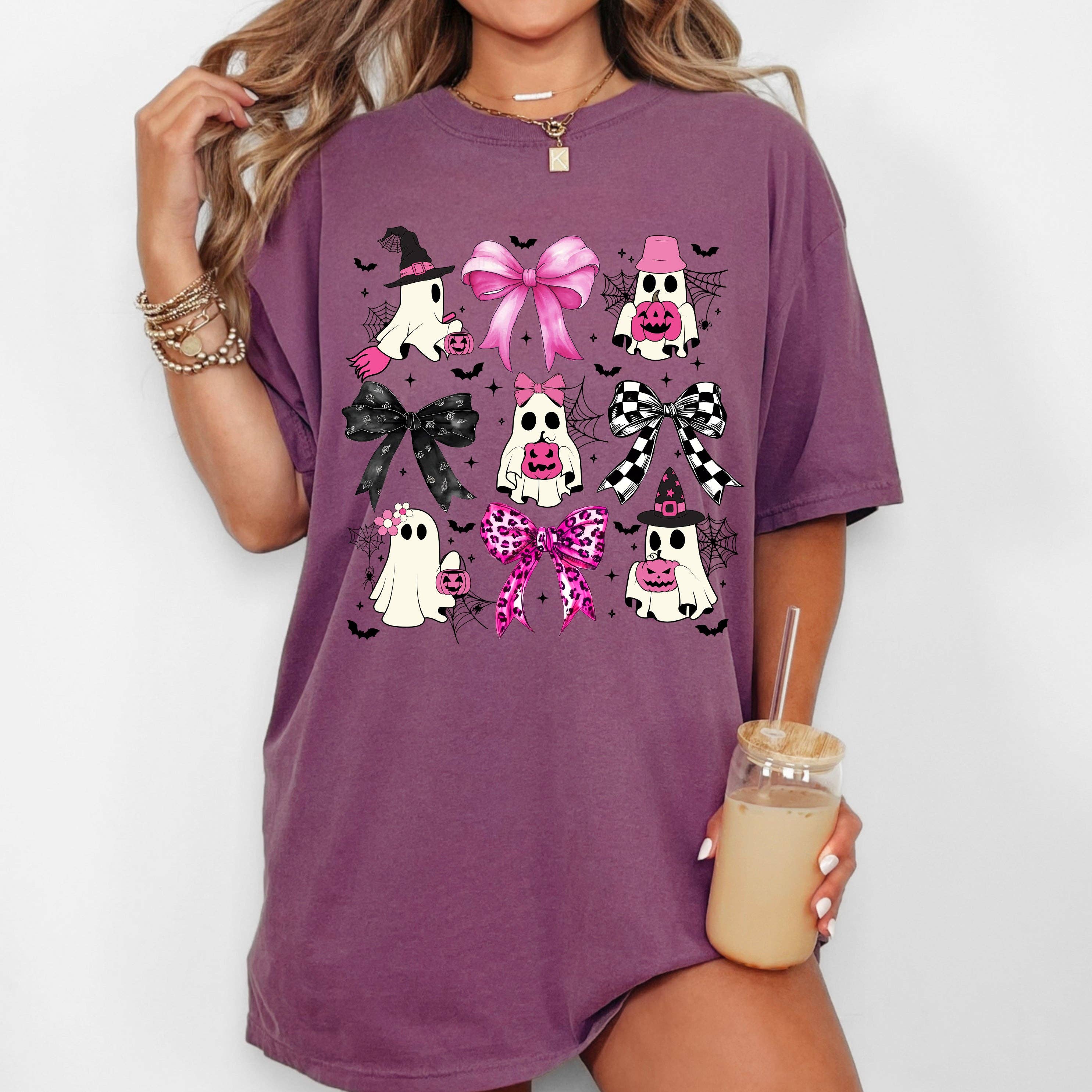 Coquette, Bow, Cowboy Ghost Vintage Western Halloween Tshirt