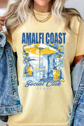 Amalfi Coast Italy Social Club Graphic Tshirts