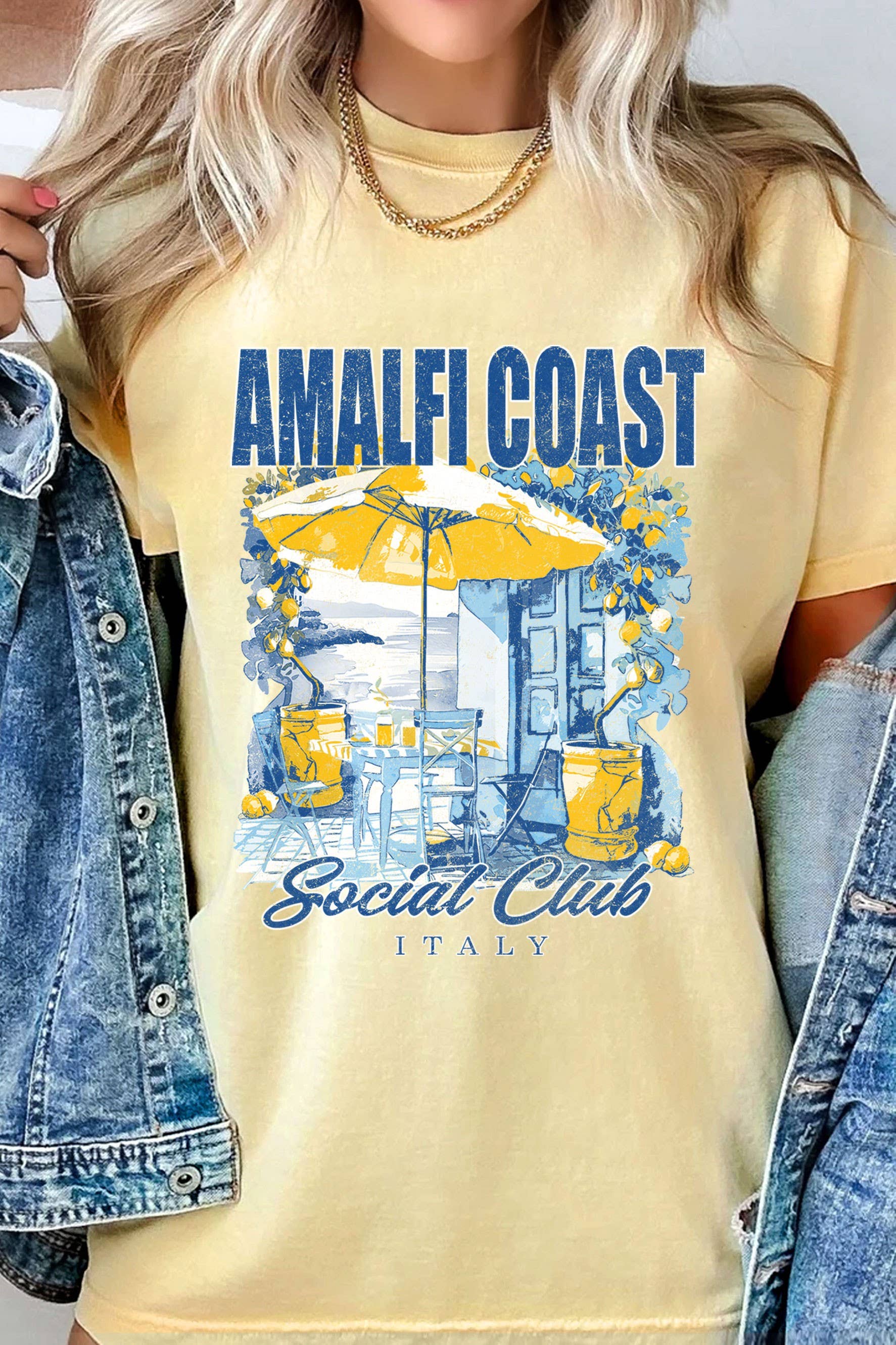 Amalfi Coast Italy Social Club Graphic Tshirts