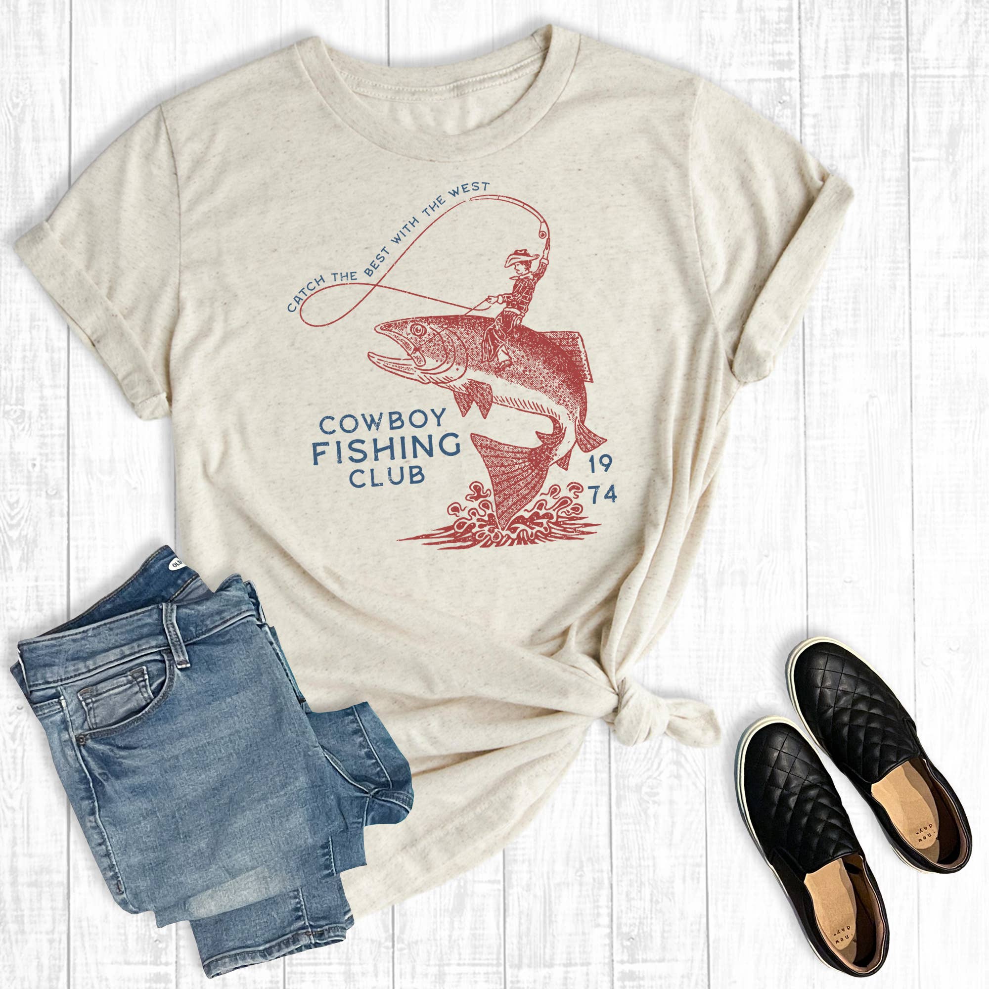Western Cowboy Fishing Club Graphic Tee
