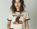 Stay Kind Baby Punch Monkey Cute Ringer Shirt