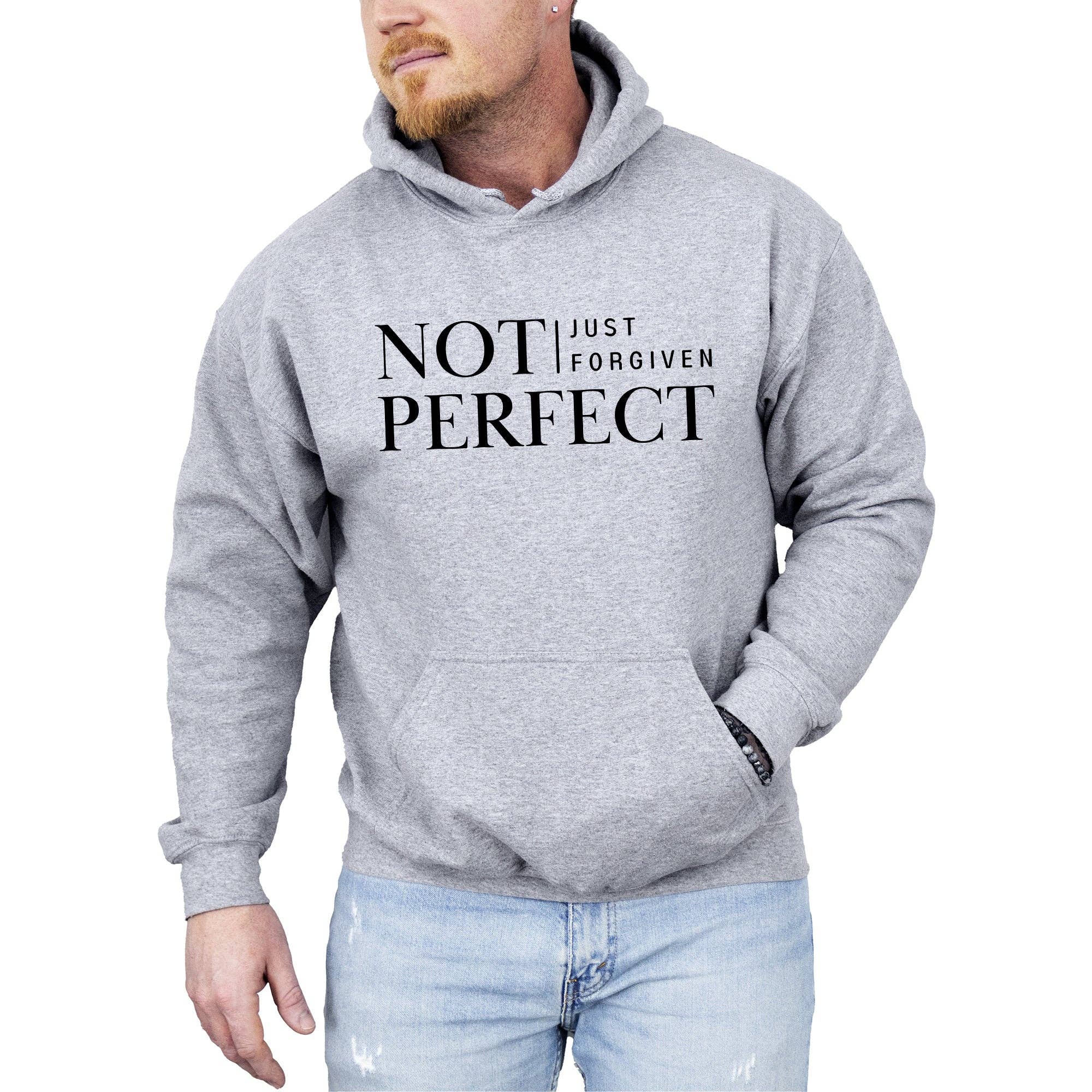Not Perfect, Just Forgiven, Christian Religious Jesus Hoodie