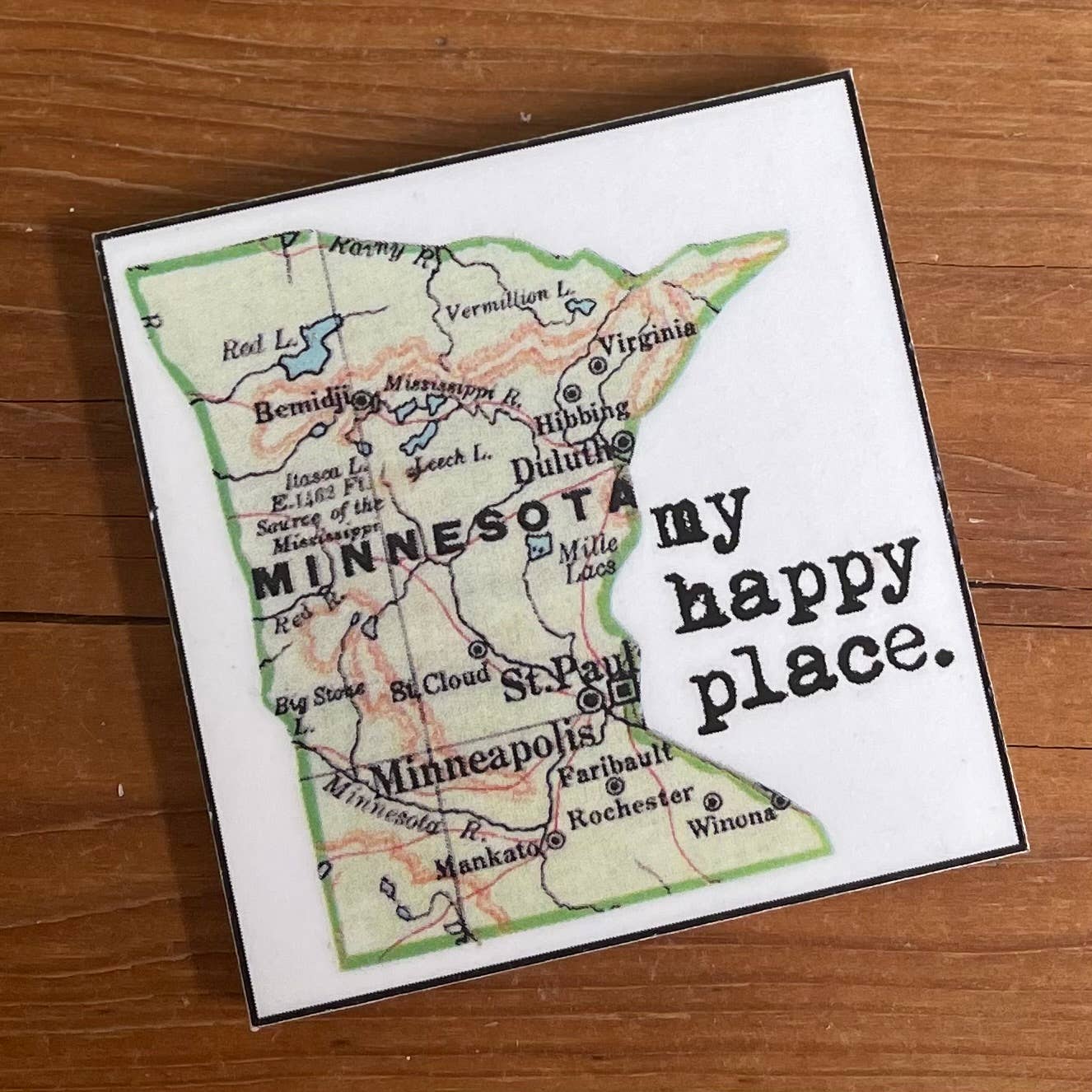 Minnesota Map Magnets and Key Chains