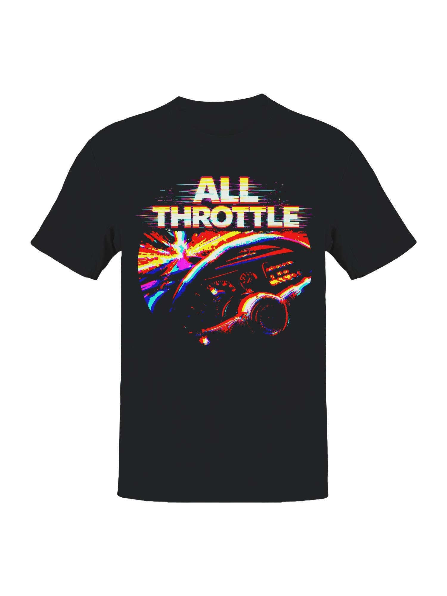 All Throttle Retro Drive Art Men's T-Shirt