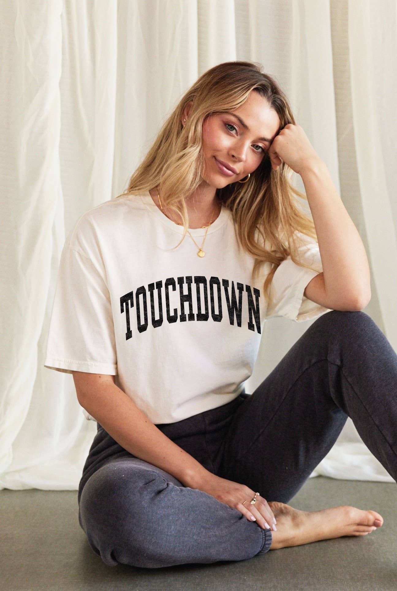 Touchdown  Mineral Washed Graphic Top