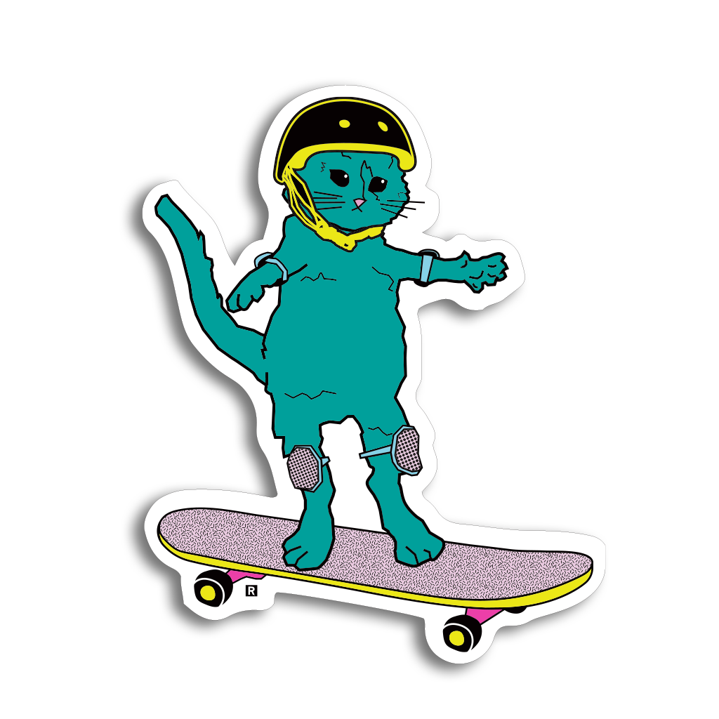Skateboard Gary Die-Cut Sticker