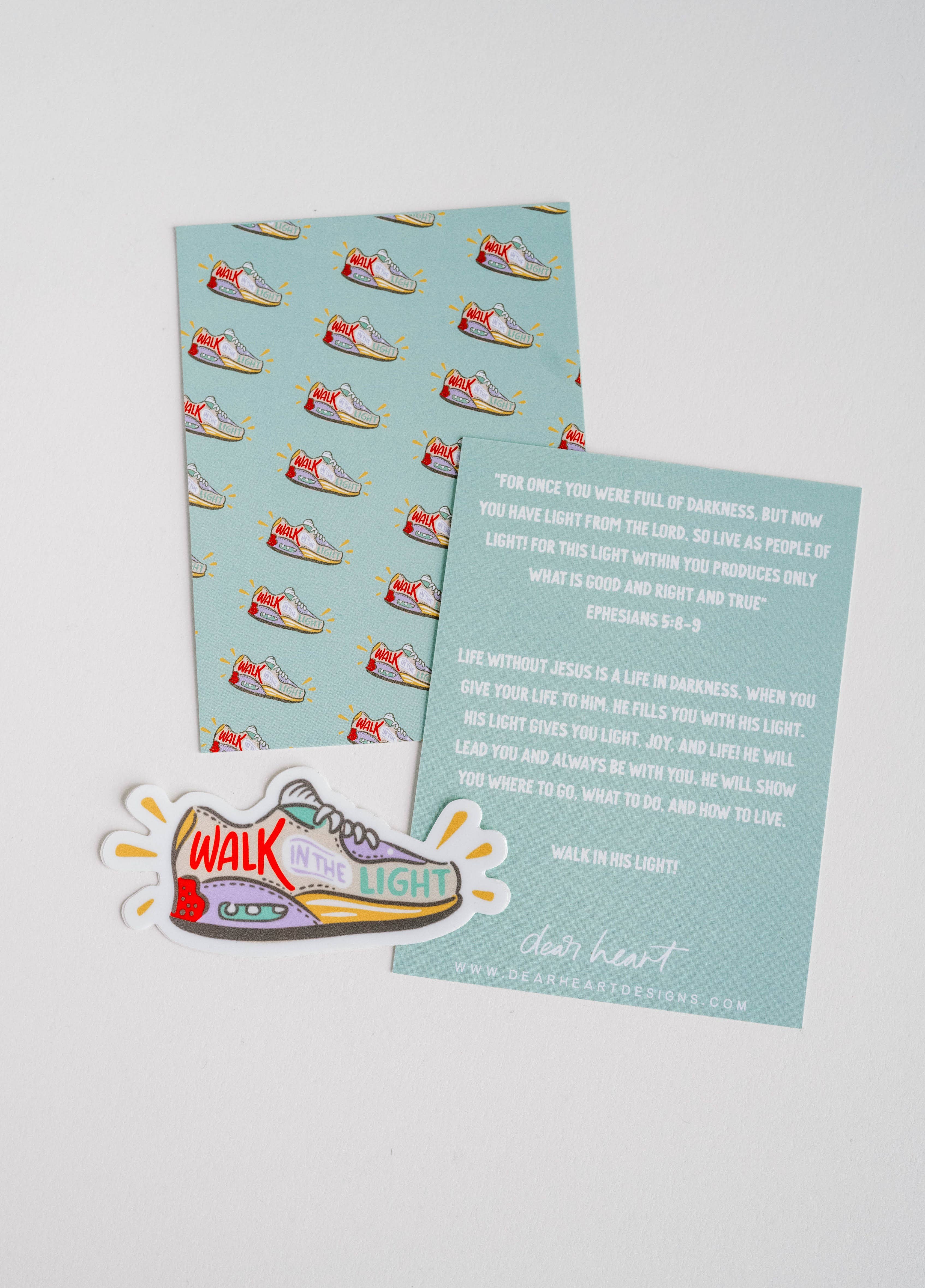 Walk in Light Sticker I Christian Sticker I Gift