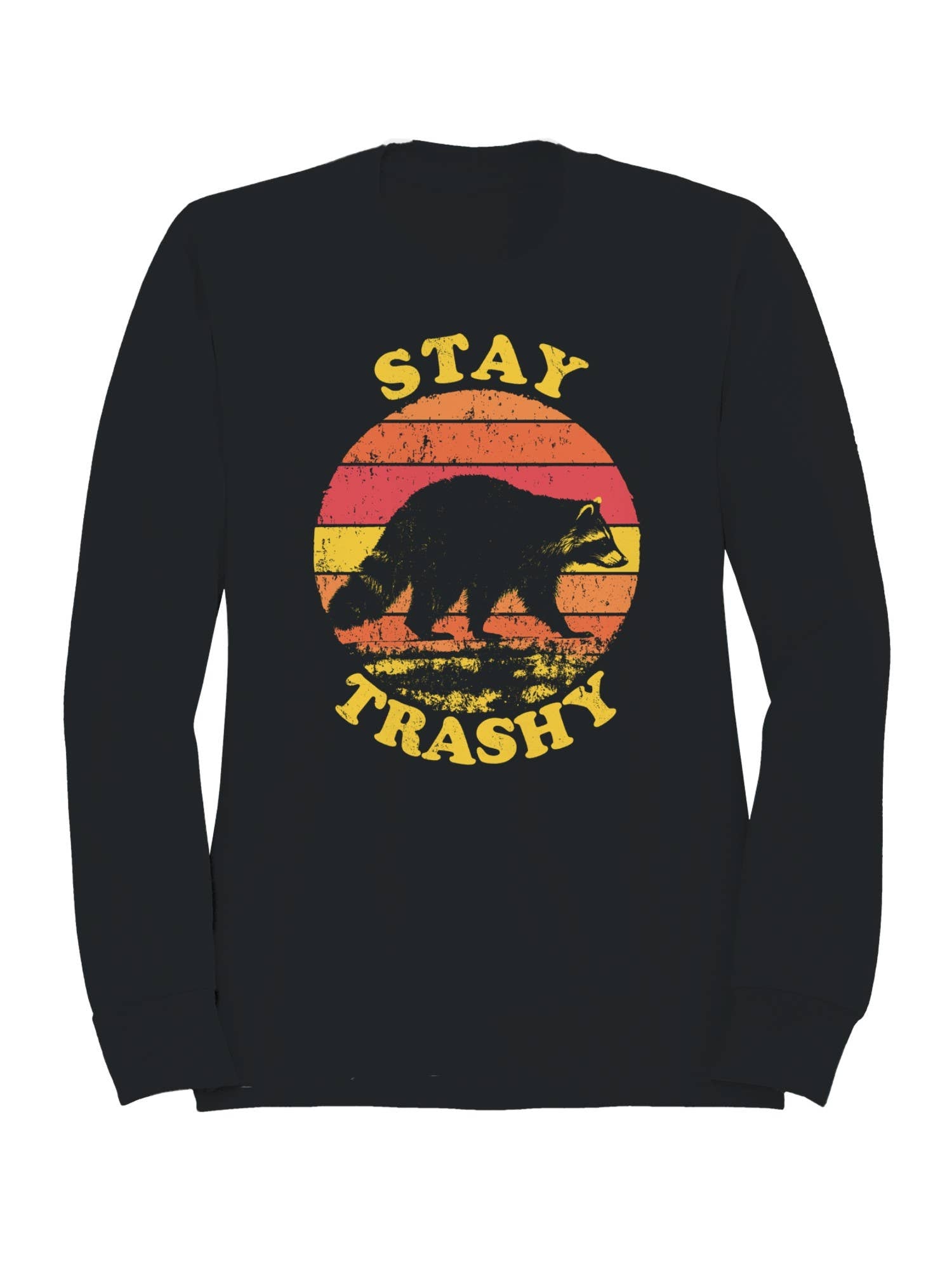 Stay Trashy Raccoon Vintage Design Men's Sweatshirt