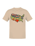 Roadtrip USA Map Over App Route 66 Escapade Men's Tee