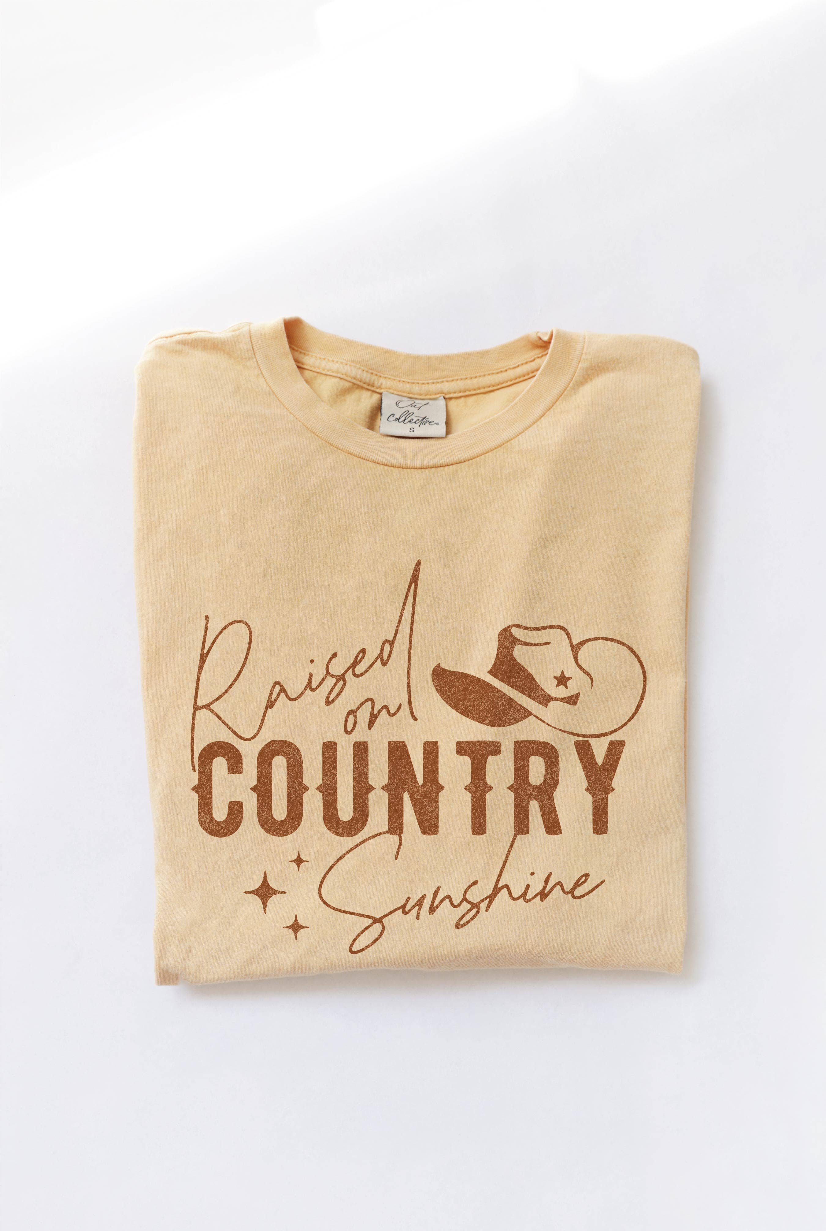 Raised On Country Sunshine Mineral Washed Graphic Top