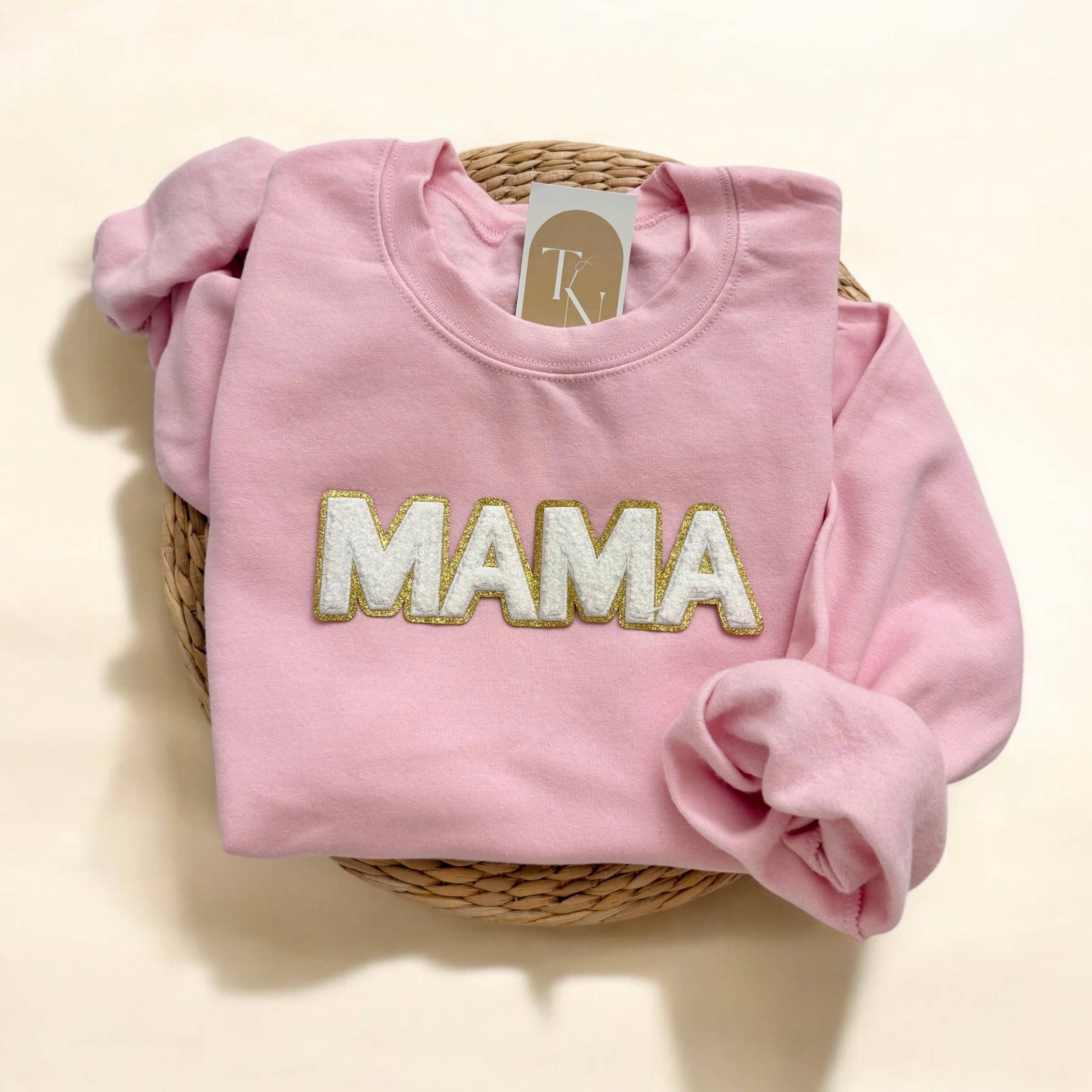 Chenille Mama Crewneck Sweatshirt, Mothers Day Gifts