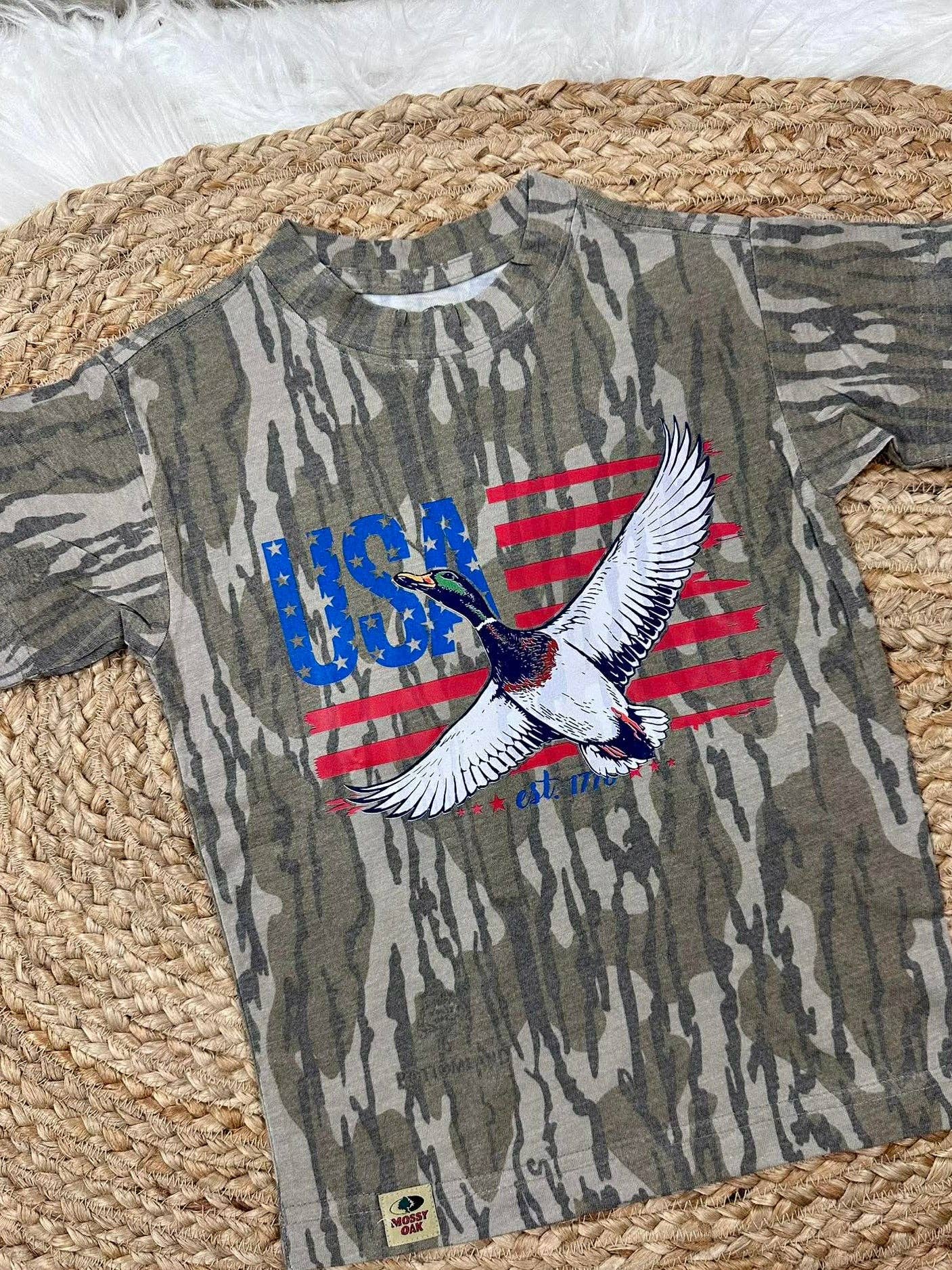 USA Flag Mallard Graphic Dtf
