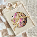 Painted Baseball Bow Tee