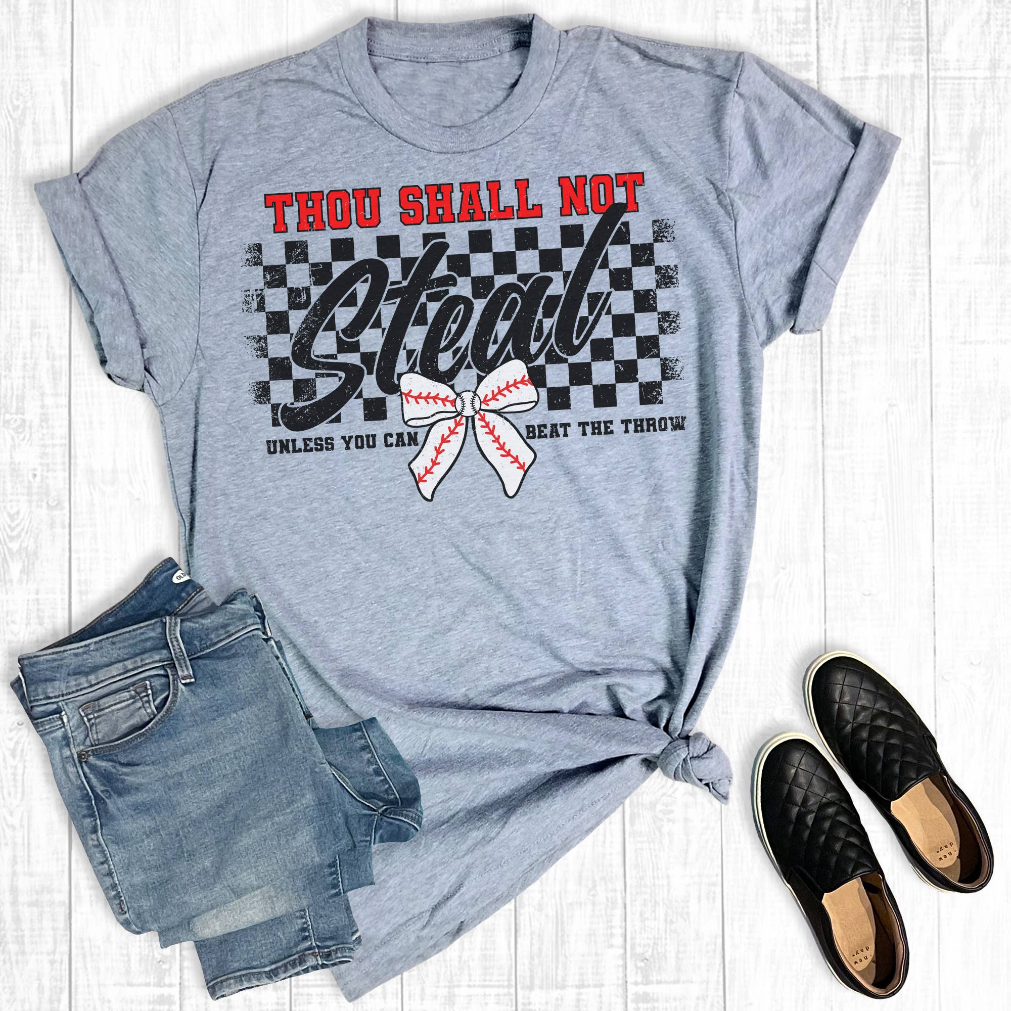 Baseball Thou Shall Not Steal Graphic Tee