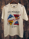 Summer Games Los Angeles 1984 Distressed 80's Vintage T Shirt